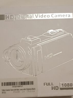 Full HD Digital Video Camera Camcorder - Black